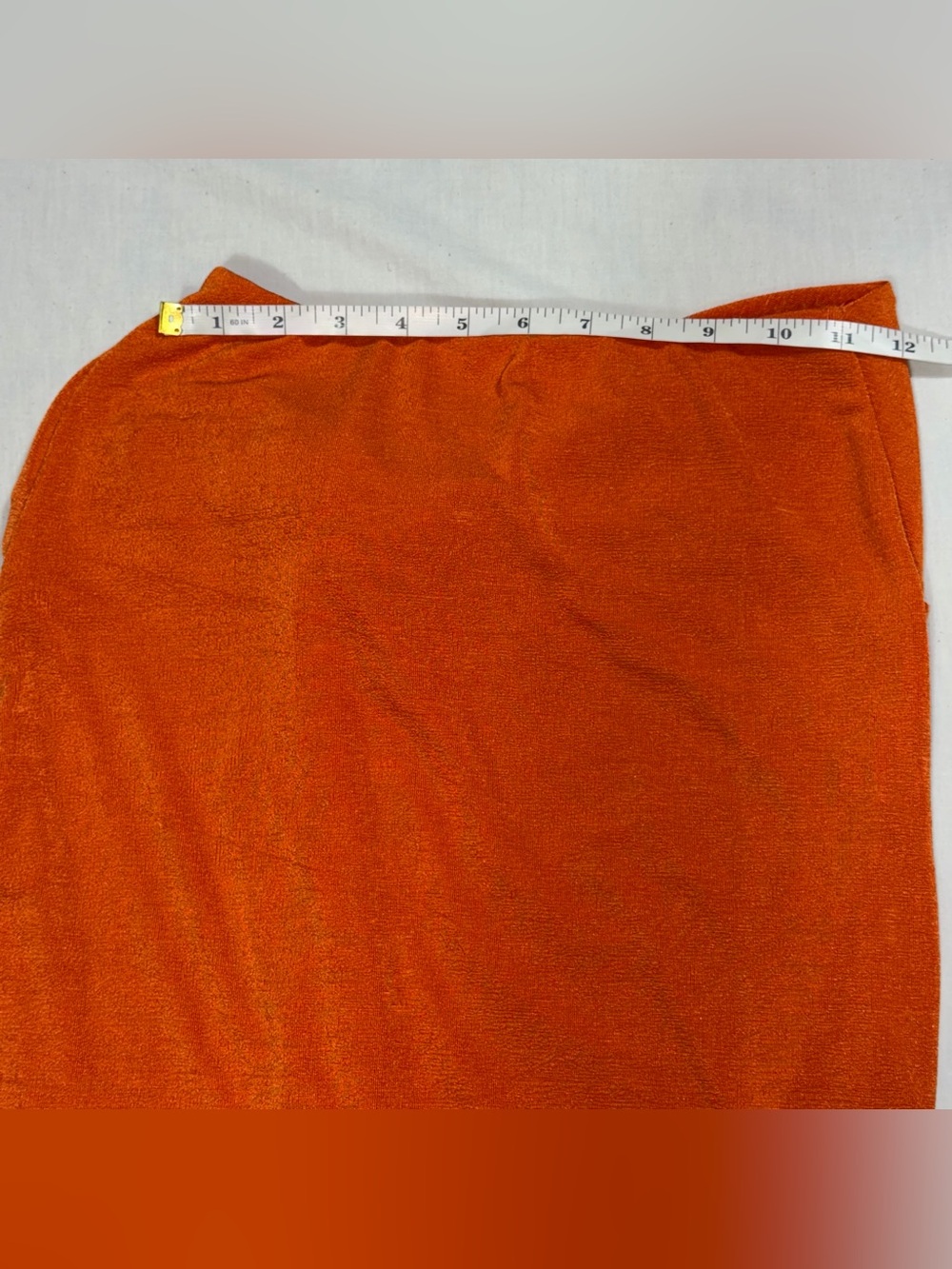 NWT JLUXLABEL Orange Ruched Bodysuit Midi Skirt 2 Piece Set M    O96 - Picture 4 of 9